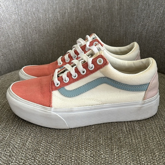 Vans Old Skool Platform Twill Sneakers - Picture 2 of 8